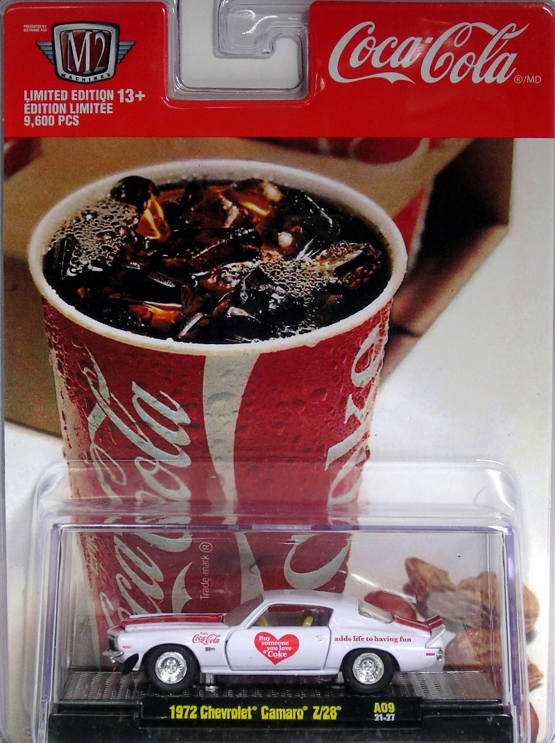 M2 Machines Coca Cola Release A09 1972 Chevrolet Camaro Coca Cola