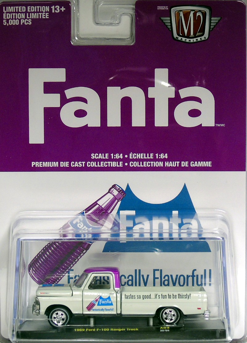 M2 Machines Coca Cola Release A03 1969 Ford F-100 Ranger Truck - FANTA