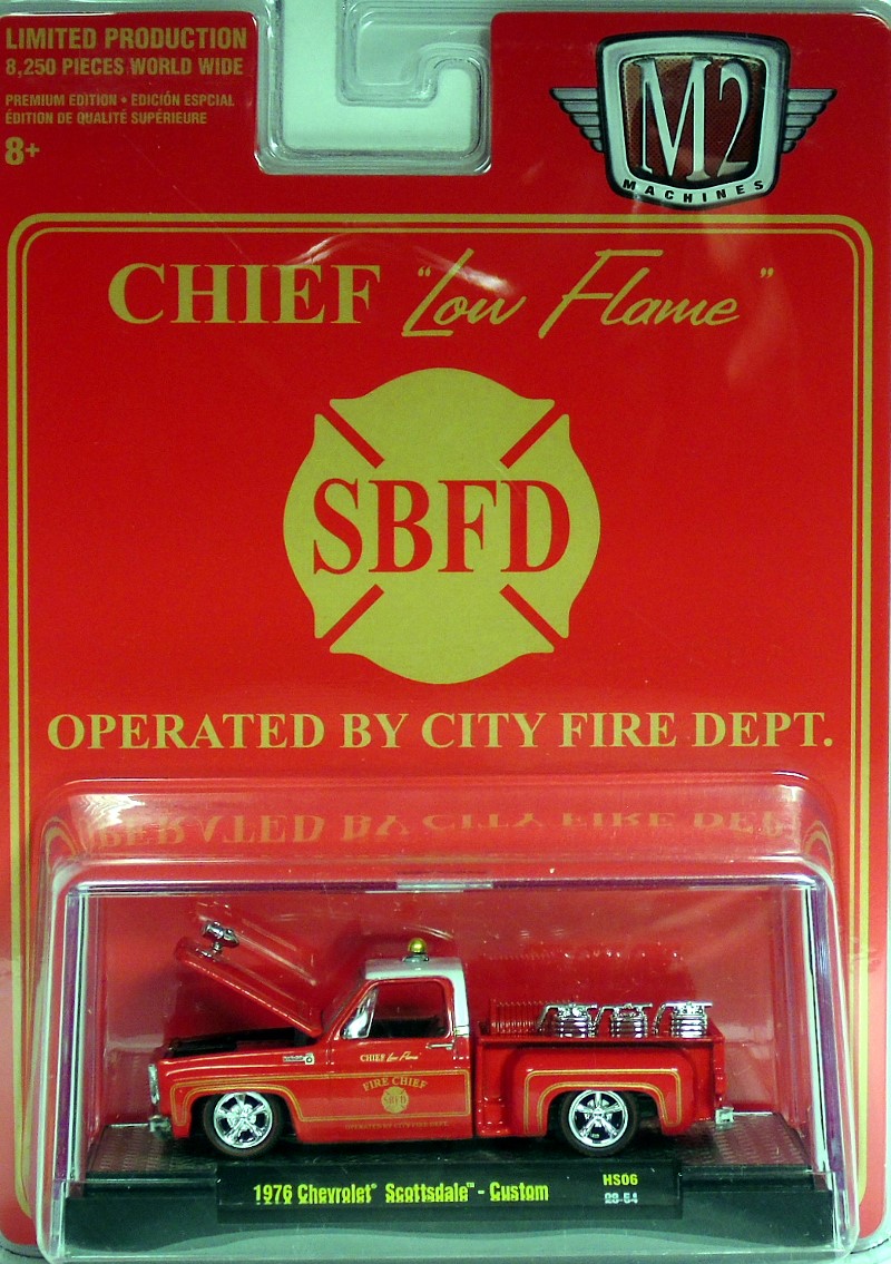 M2 Machines 1976 Chevy Silverado Scottsdale Fire Chief Limited Hobby Exclusive